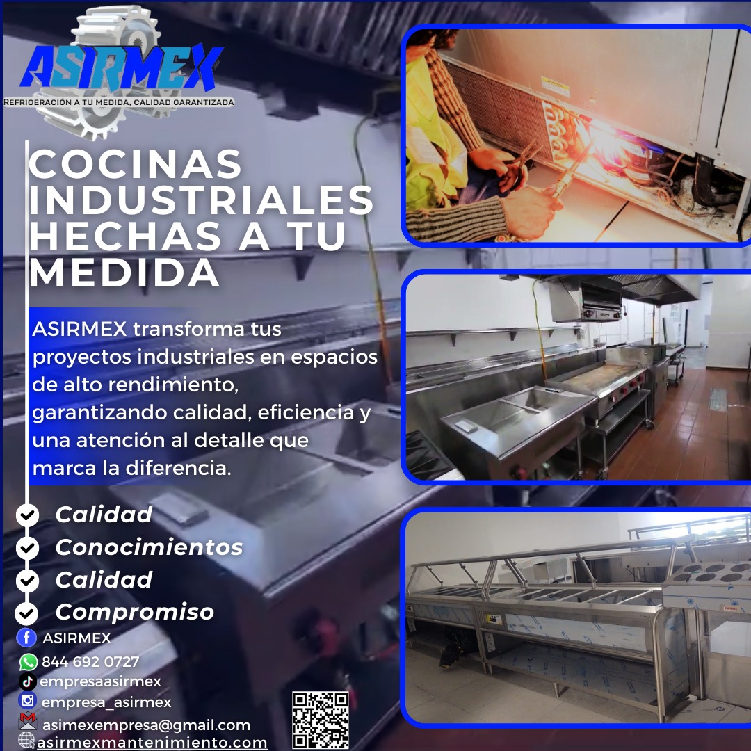 Cocinas industriales hechas a tu medida