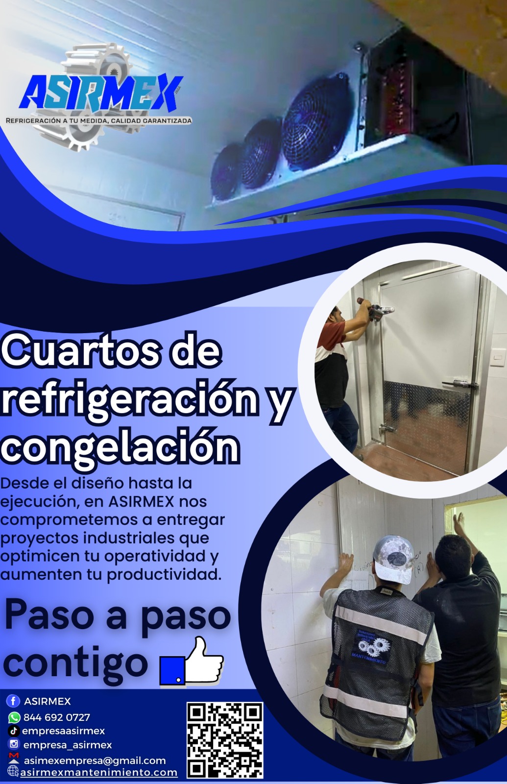 Cuarto de refrigeración y congelación