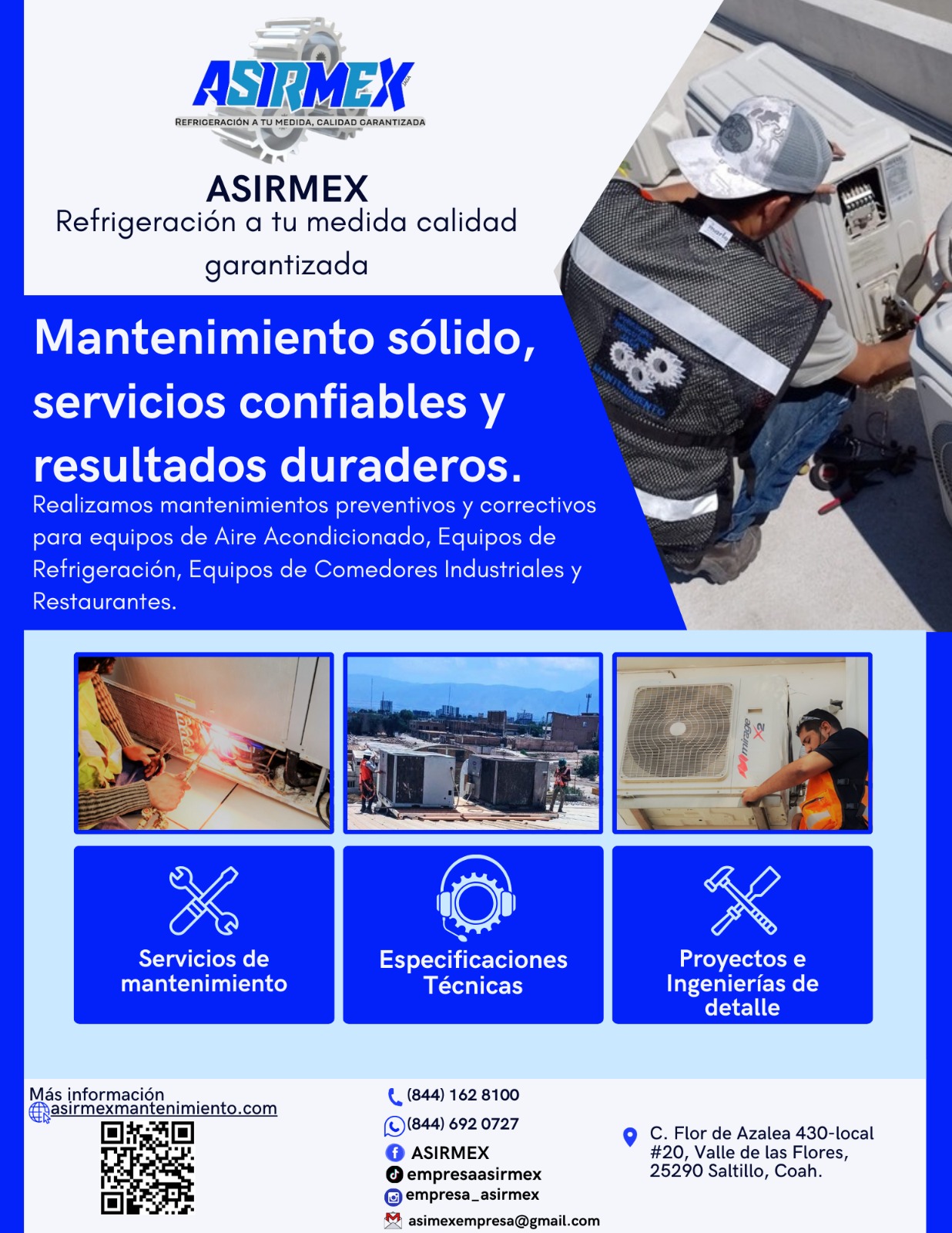 Mantenimiento sólido de servicios confiables y resultados duraderos